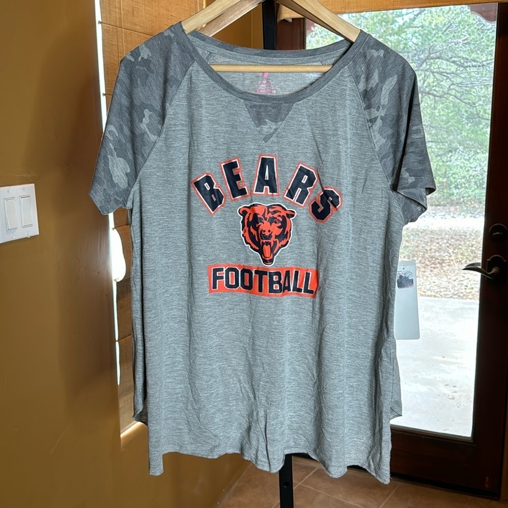 NWT NFL Team Apparel Teens Chicago Bears Camo Size XL 15/17